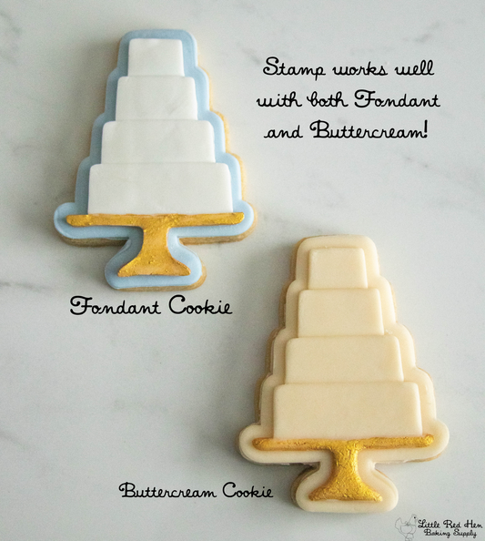 Wedding Cake Buttercream and Fondant Stamp -- Wedding Collection