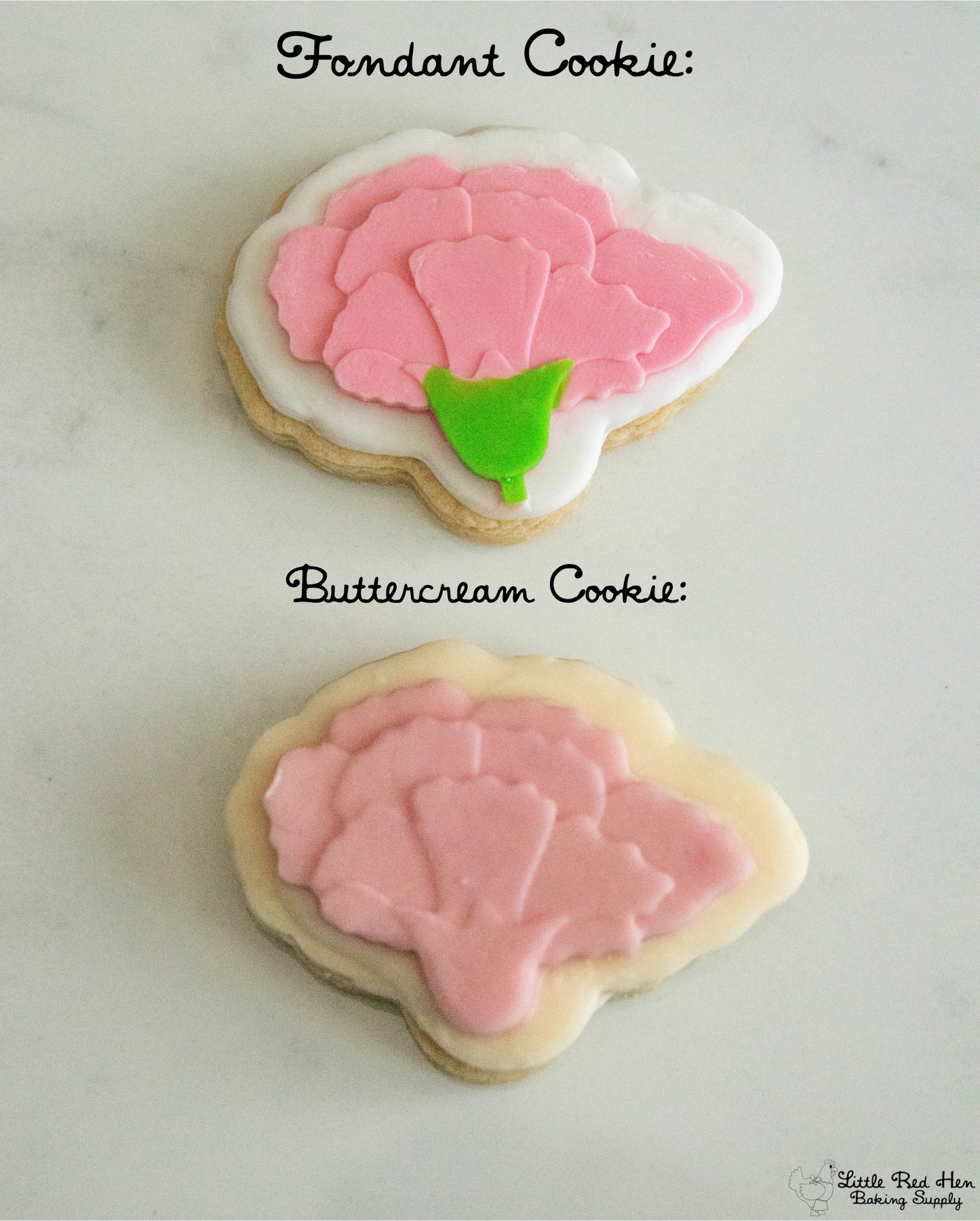 Carnation Flower Fondant and Buttercream Stamp Set -- January Birth Flower