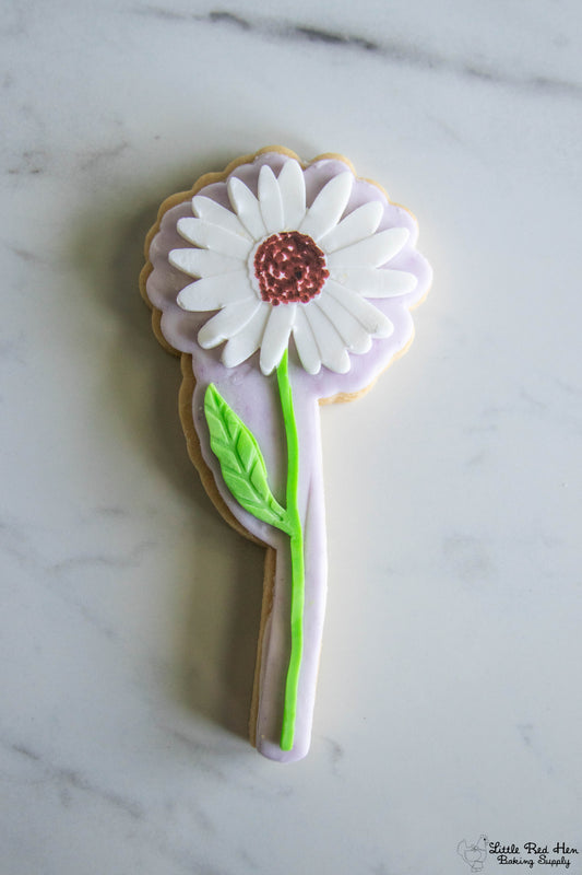 Daisy Flower Buttercream and Fondant Stamp and Cutter Set -- April Birth Flower