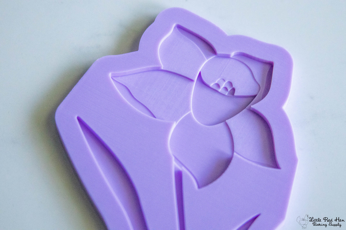 Daffodil Flower Fondant Stamp and Cutter Set -- March Birth Flower