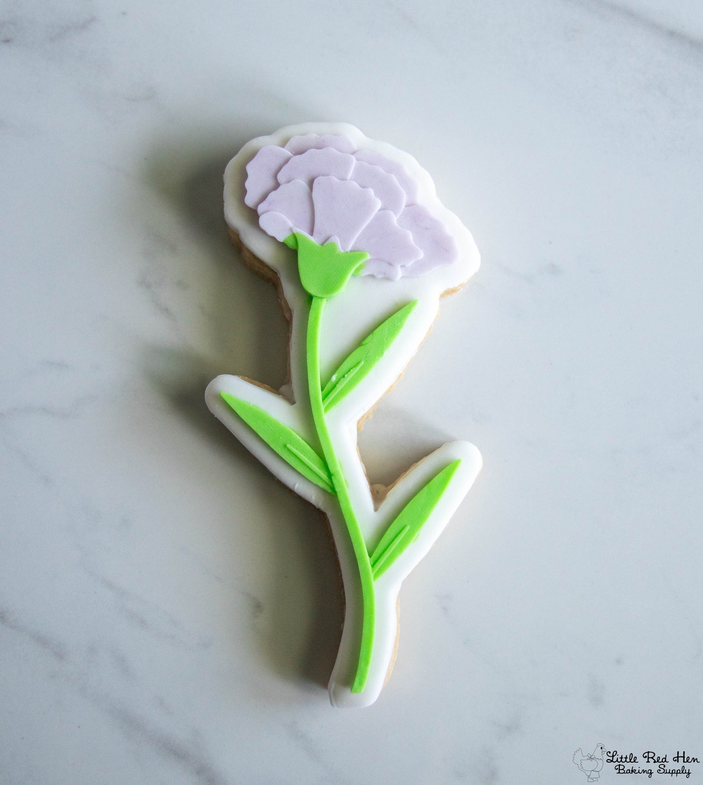 Carnation Flower Fondant and Buttercream Stamp Set -- January Birth Flower