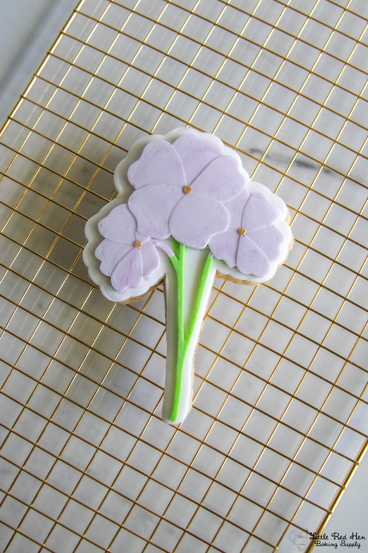 Primrose Flower Fondant Stamp and Cutter Set -- February Birth Flower
