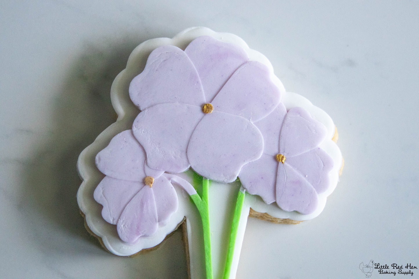 Primrose Flower Fondant Stamp and Cutter Set -- February Birth Flower