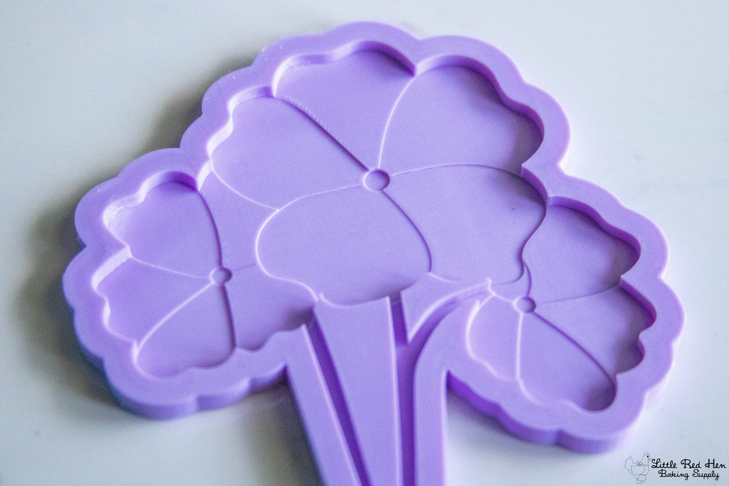 Primrose Flower Fondant Stamp and Cutter Set -- February Birth Flower