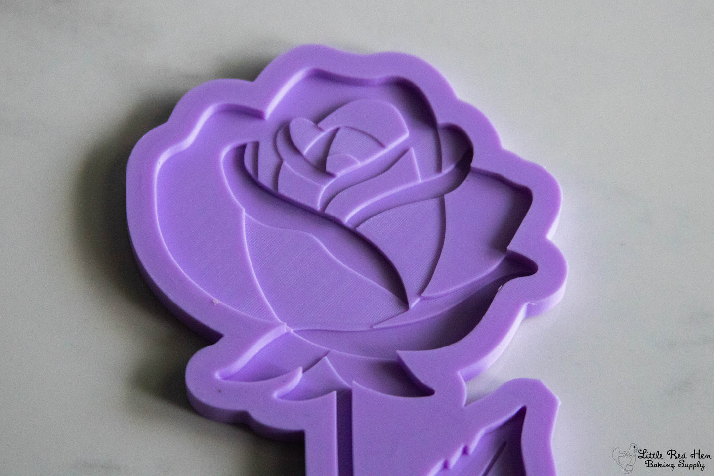 Rose Flower Fondant Stamp and Cutter Set -- June Birth Flower