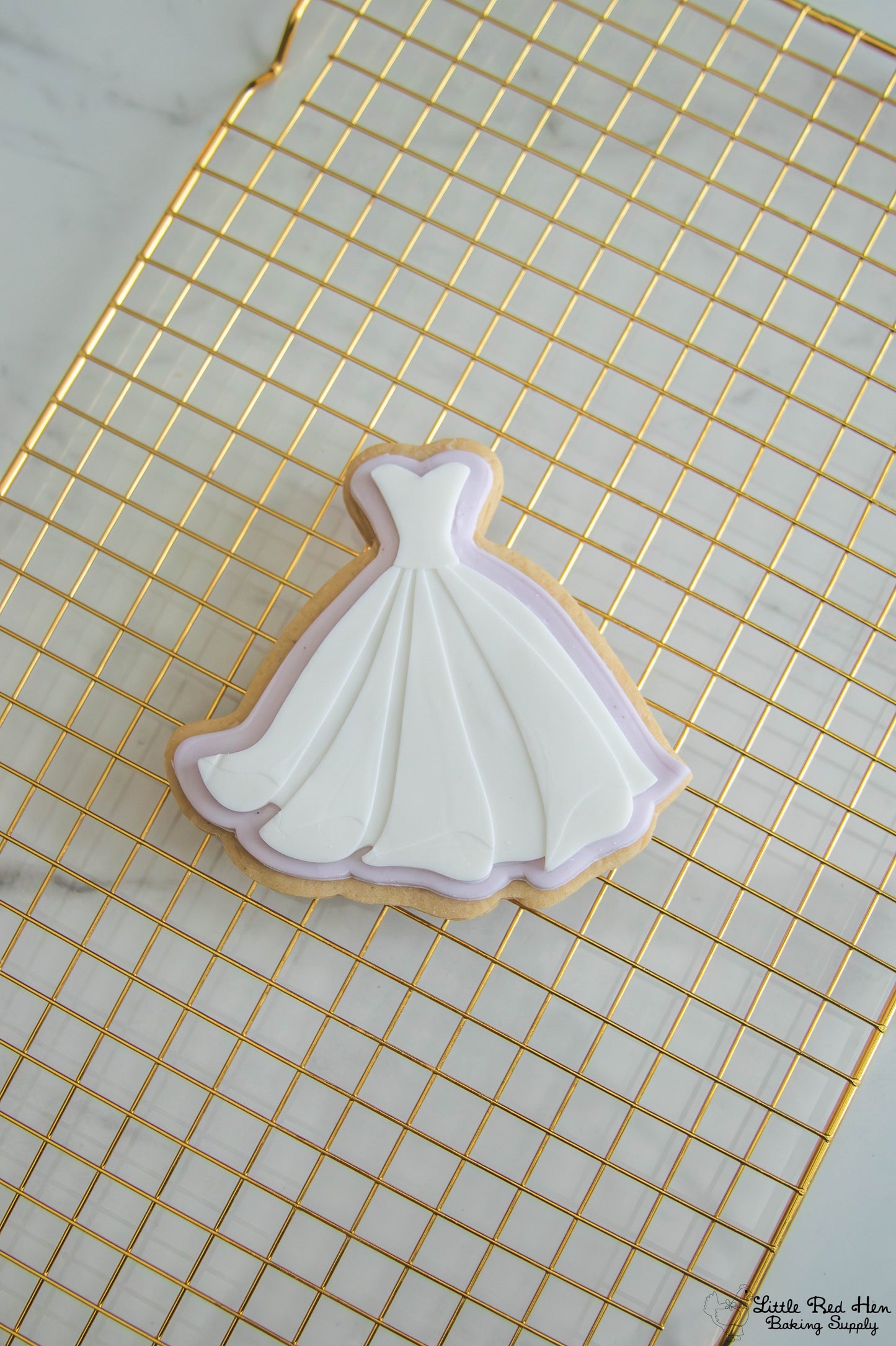 Fairy Tale Dress Fondant Stamp and Cutter Set -- Wedding Collection