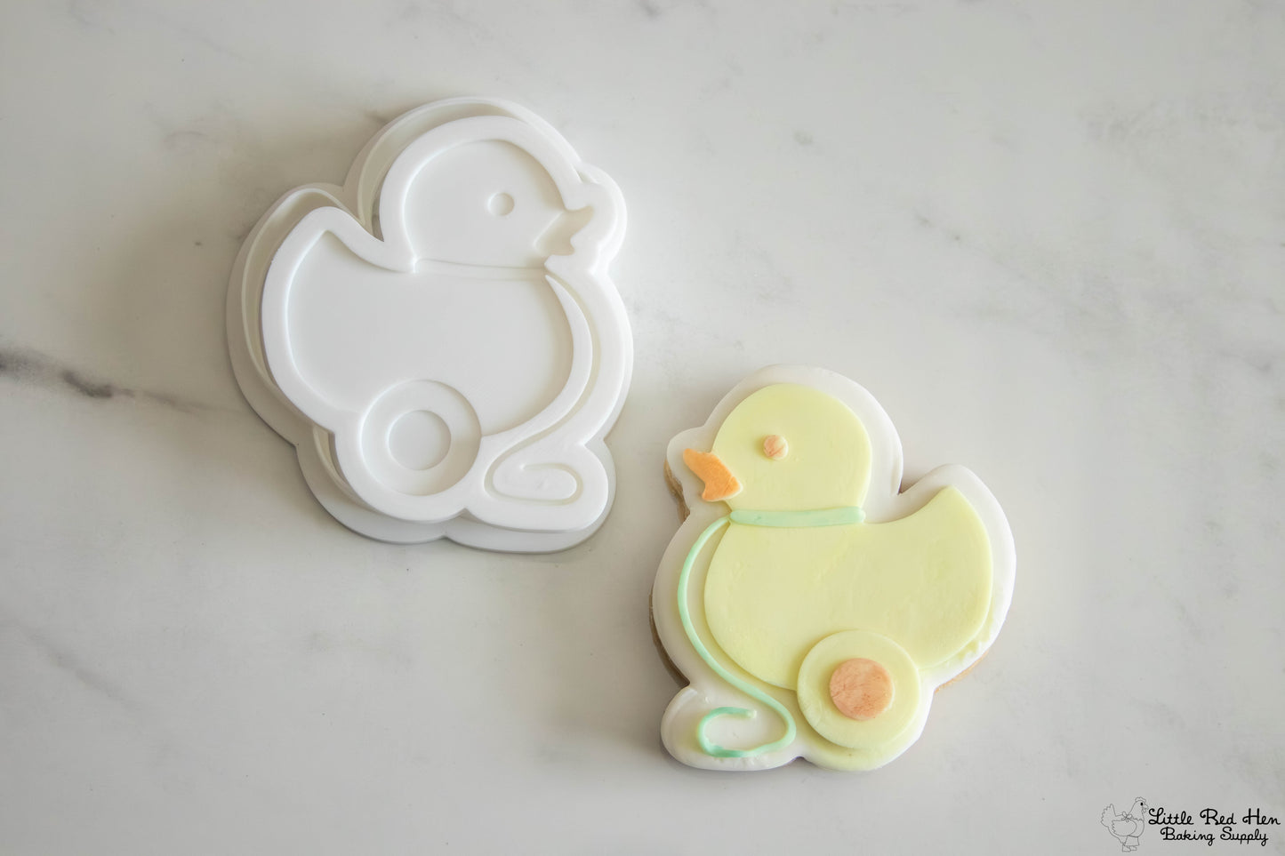 Duck Pull Toy Fondant Stamp and Cutter Set -- Vintage Toys Collection