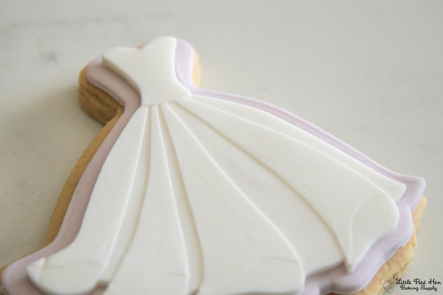 Fairy Tale Dress Fondant Stamp and Cutter Set -- Wedding Collection