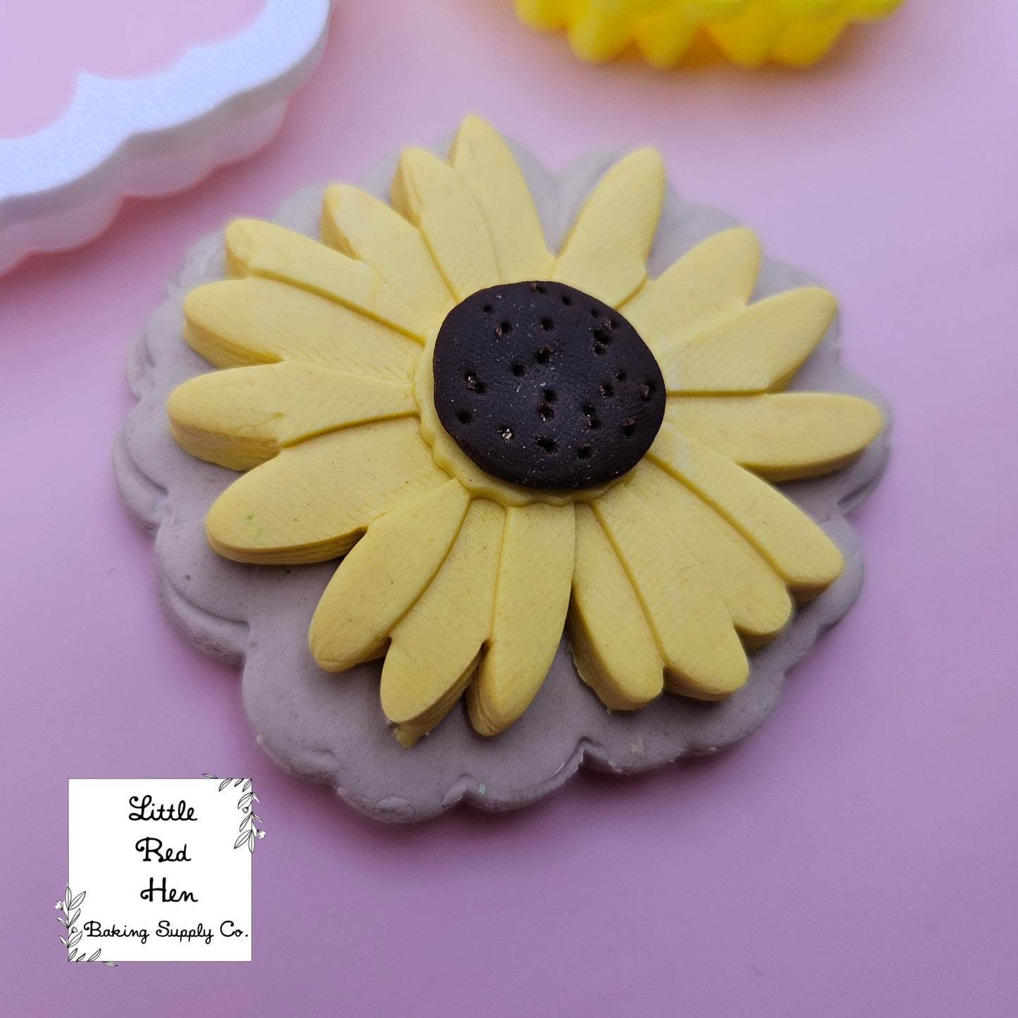 Daisy Flower Fondant Stamp and Cutter Set -- April Birth Flower