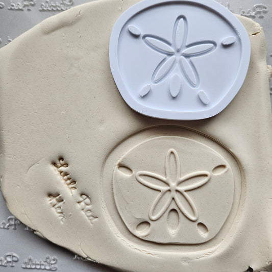 Sand Dollar Fondant and Buttercream Stamp and Cutter Set