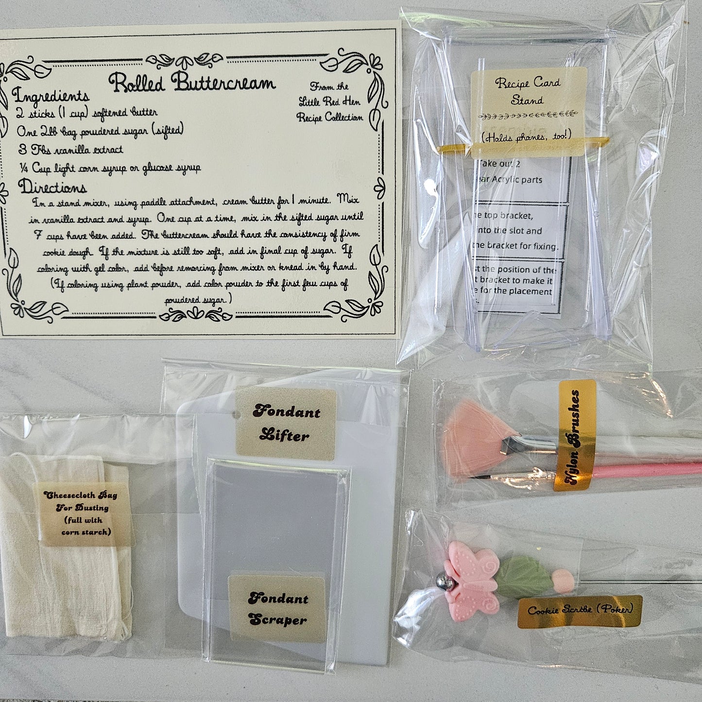 Morning Glory Flower Buttercream and Fondant Stamp and Cutter Set -- September Birth Flower
