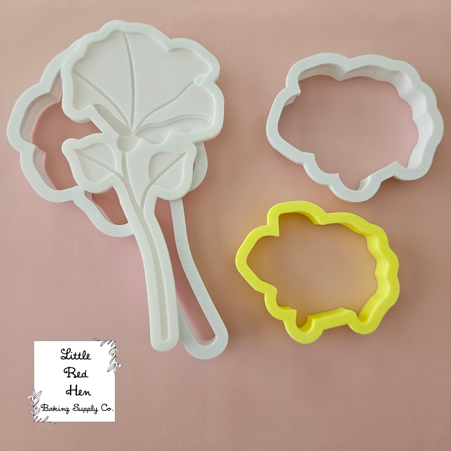 Morning Glory Flower Fondant Stamp and Cutter Set -- September Birth Flower