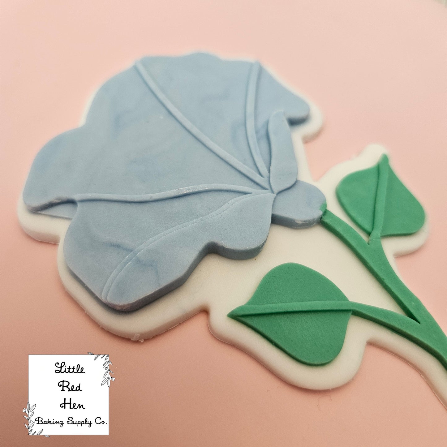 Morning Glory Flower Fondant Stamp and Cutter Set -- September Birth Flower