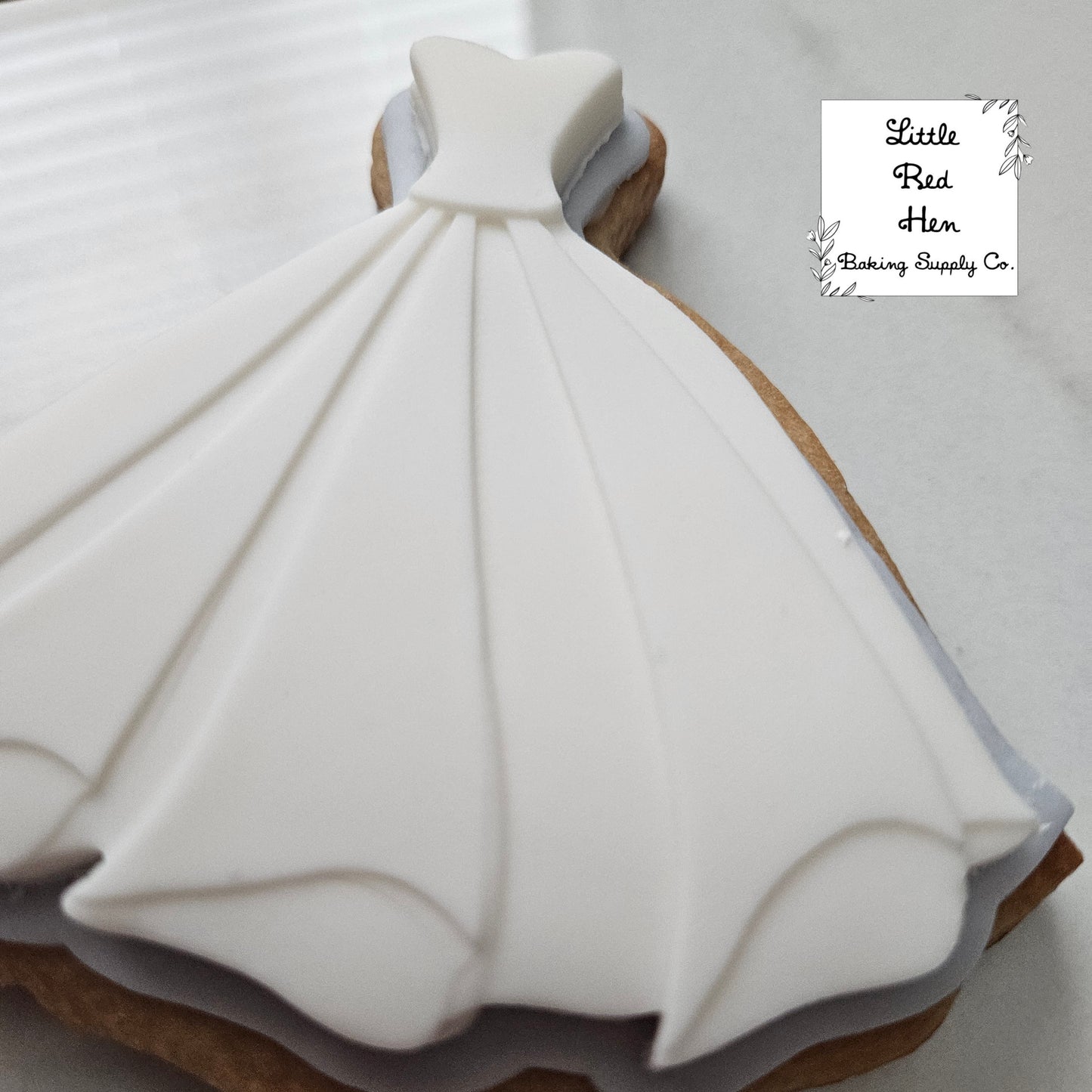 Fairy Tale Dress Fondant Stamp and Cutter Set -- Wedding Collection