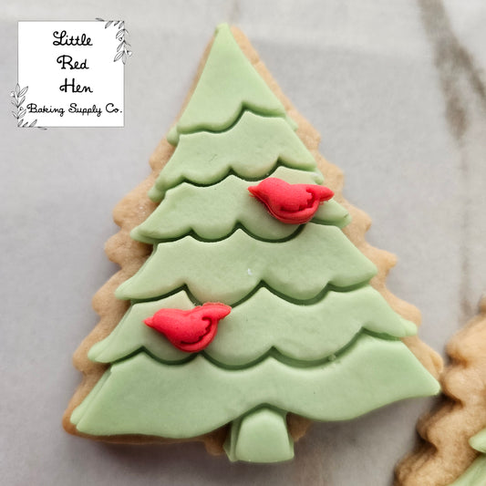 Christmas Tree Fondant and Buttercream Stamp and Cutter Set