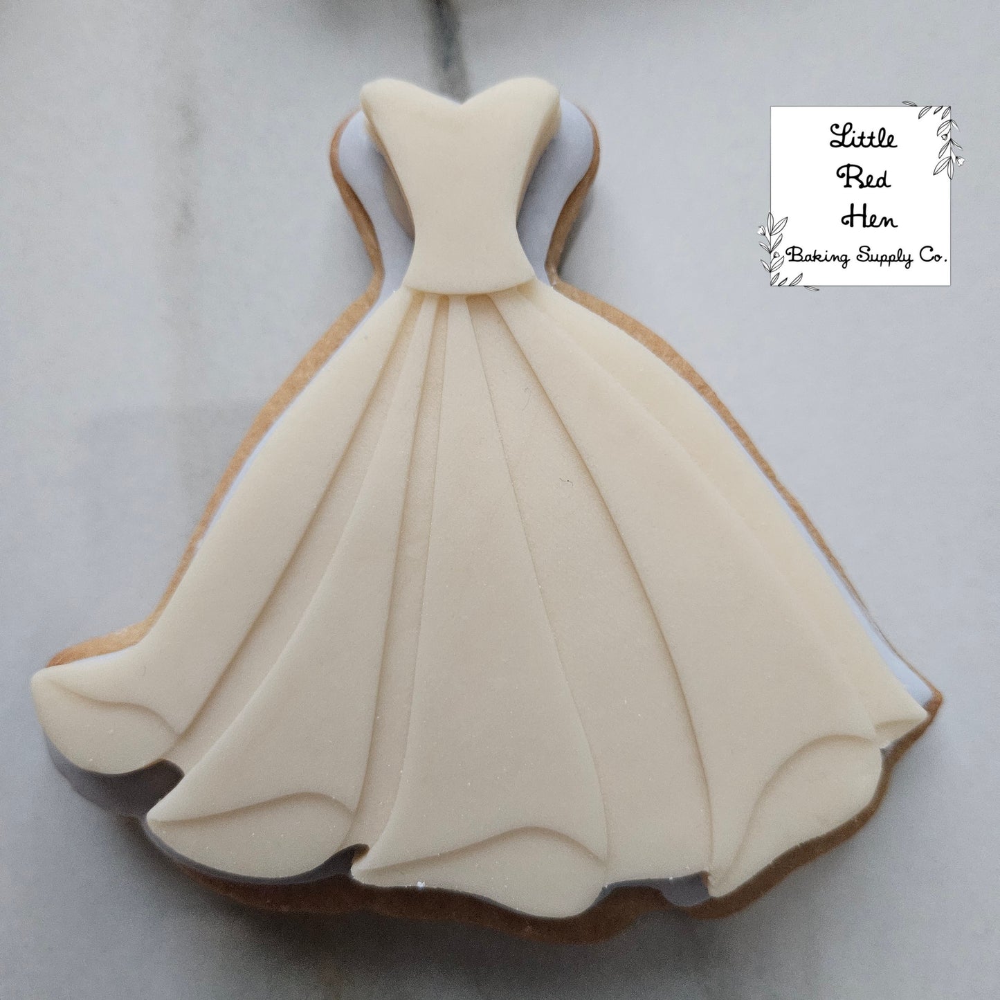 Fairy Tale Dress Fondant Stamp and Cutter Set -- Wedding Collection