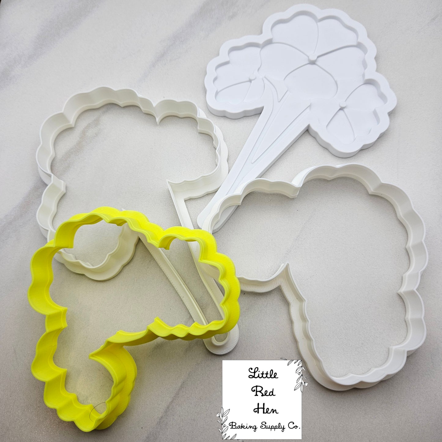 Primrose Flower Fondant Stamp and Cutter Set -- February Birth Flower