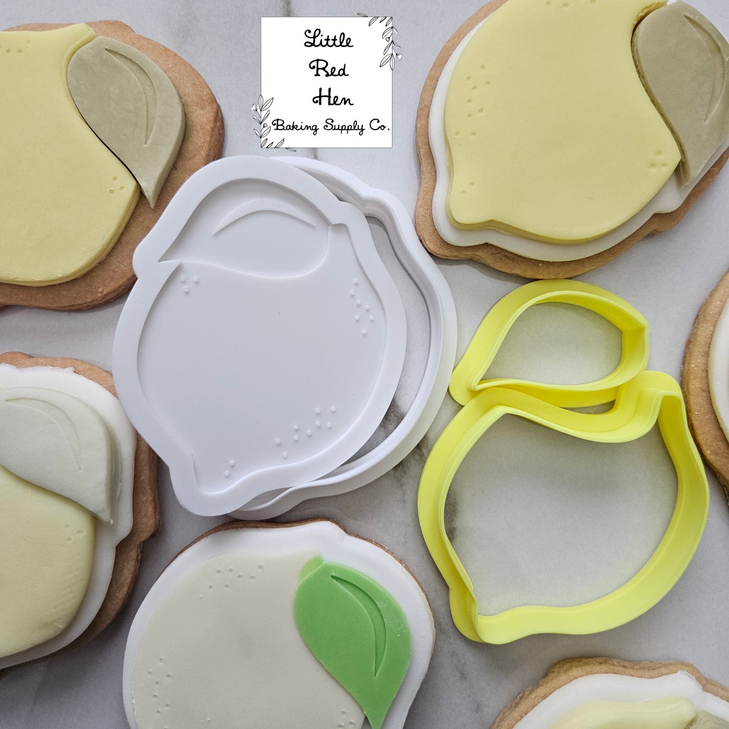 Lemon Buttercream Stamp and Cutter Set -- Summer Fruits Collection