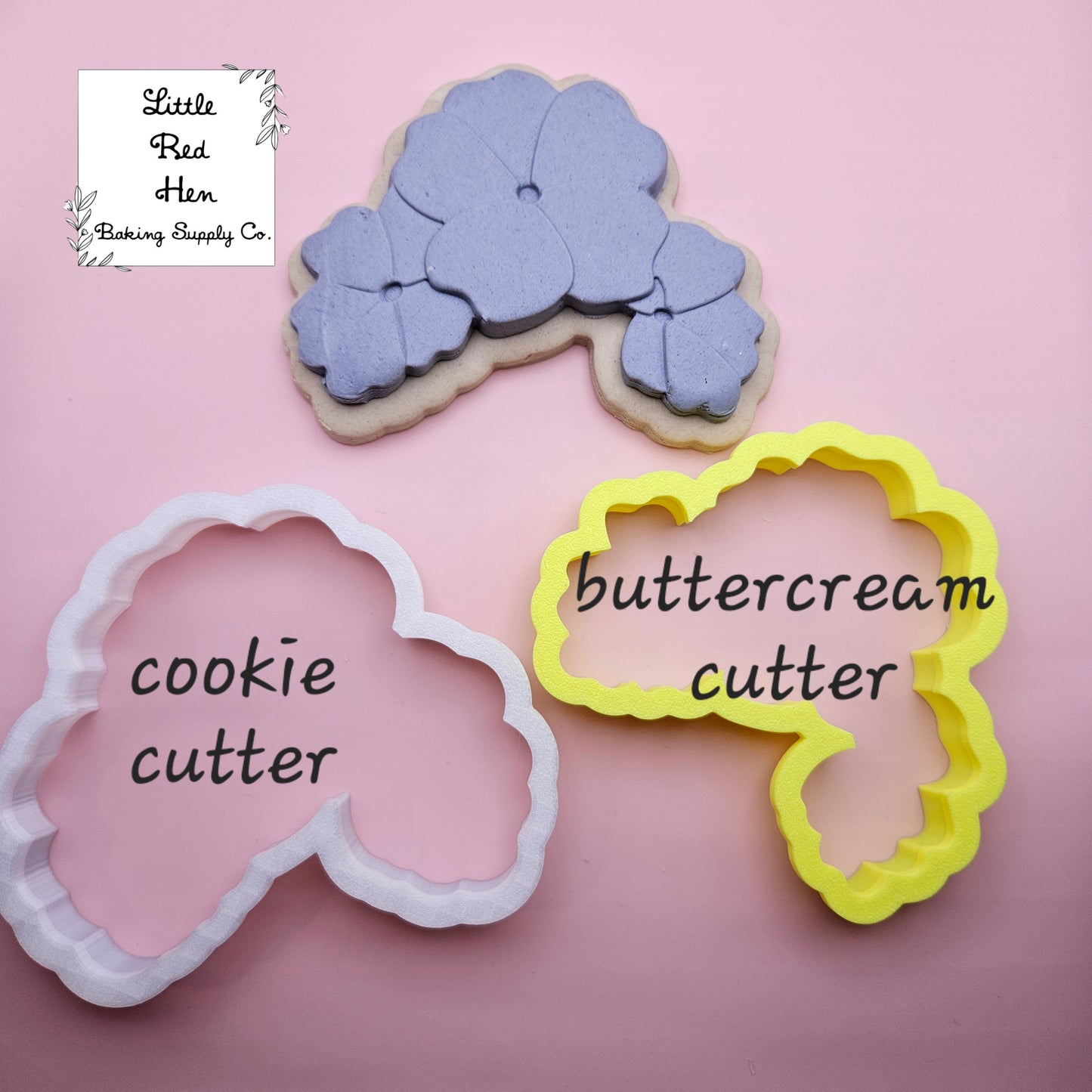 Primrose Flower Fondant Stamp and Cutter Set -- February Birth Flower