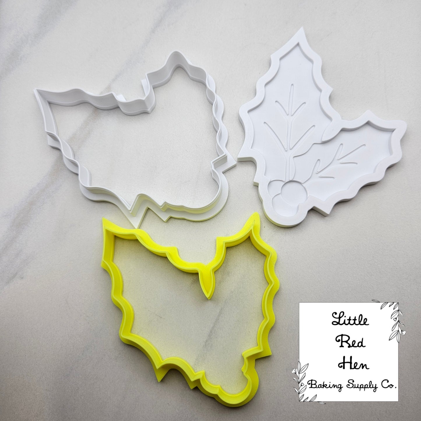 Holly Flower Fondant Stamp -- December Birth Flower