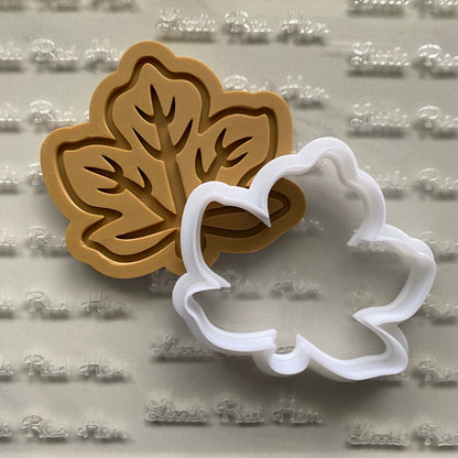 Maple Leaf DOUGH STAMP // READY TO FLOOD Stamp and Cookie Cutter Set
