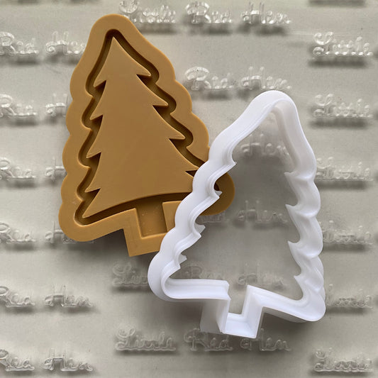 An Appeal to Heaven Christmas Tree DOUGH STAMP // READY TO FLOOD Stamp and Cookie Cutter Set