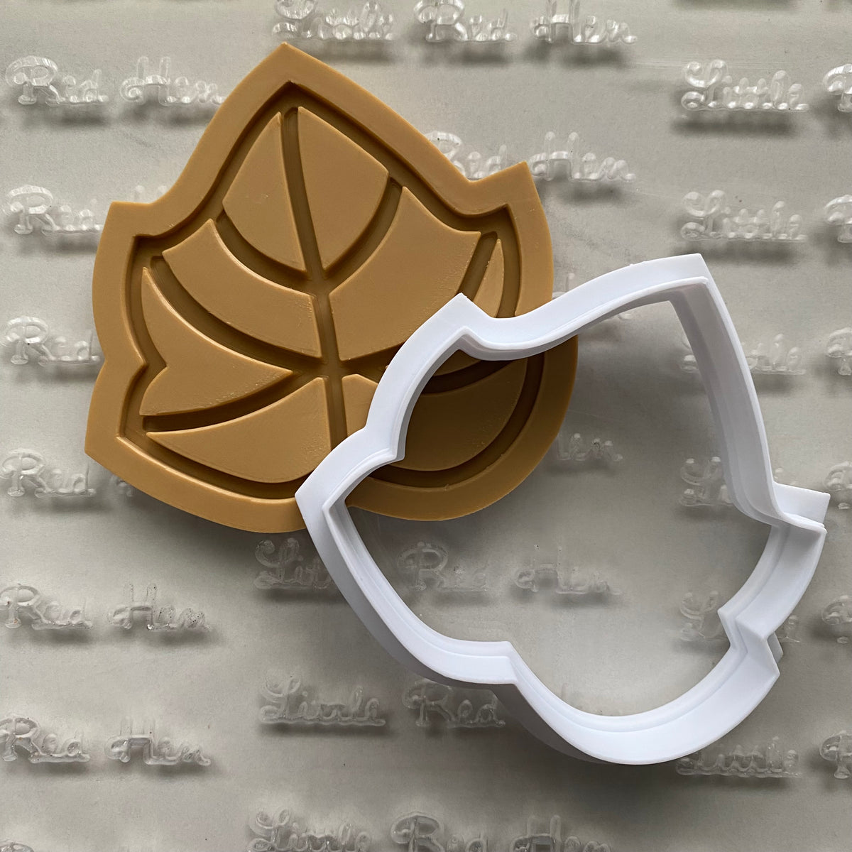Pumpkin Leaf DOUGH STAMP // READY TO FLOOD Stamp and Cookie Cutter Set