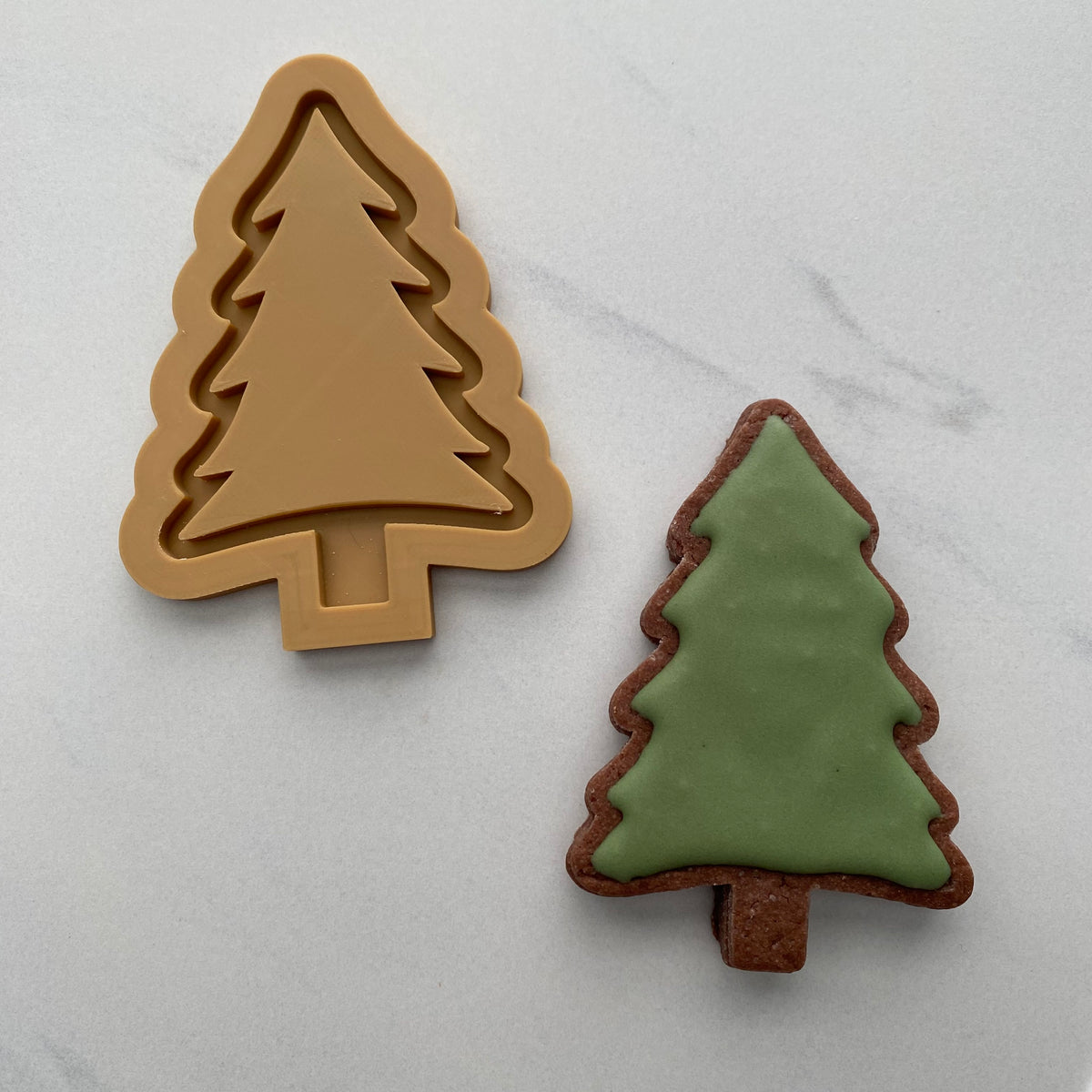 An Appeal to Heaven Christmas Tree DOUGH STAMP // READY TO FLOOD Stamp and Cookie Cutter Set