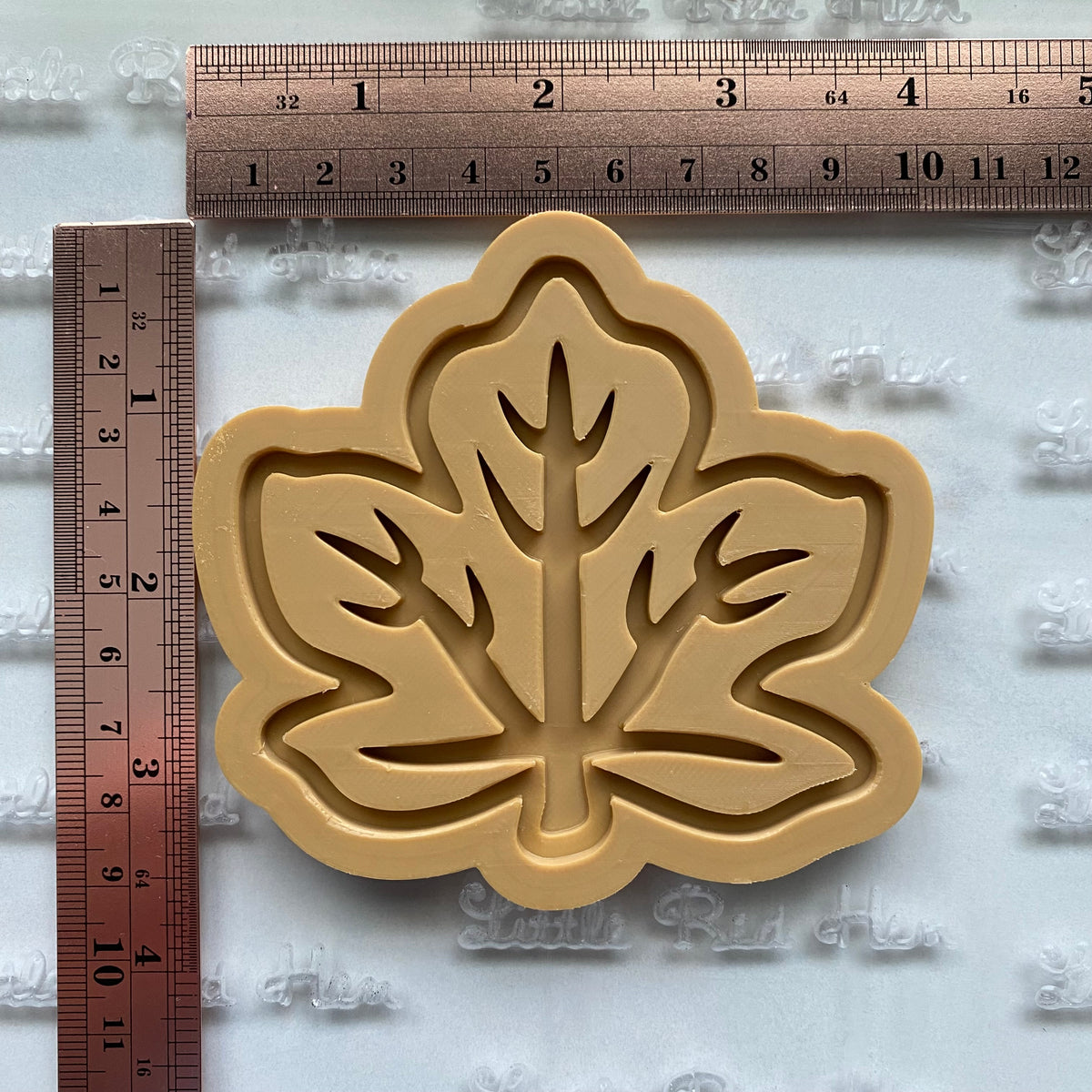 Maple Leaf DOUGH STAMP // READY TO FLOOD Stamp and Cookie Cutter Set