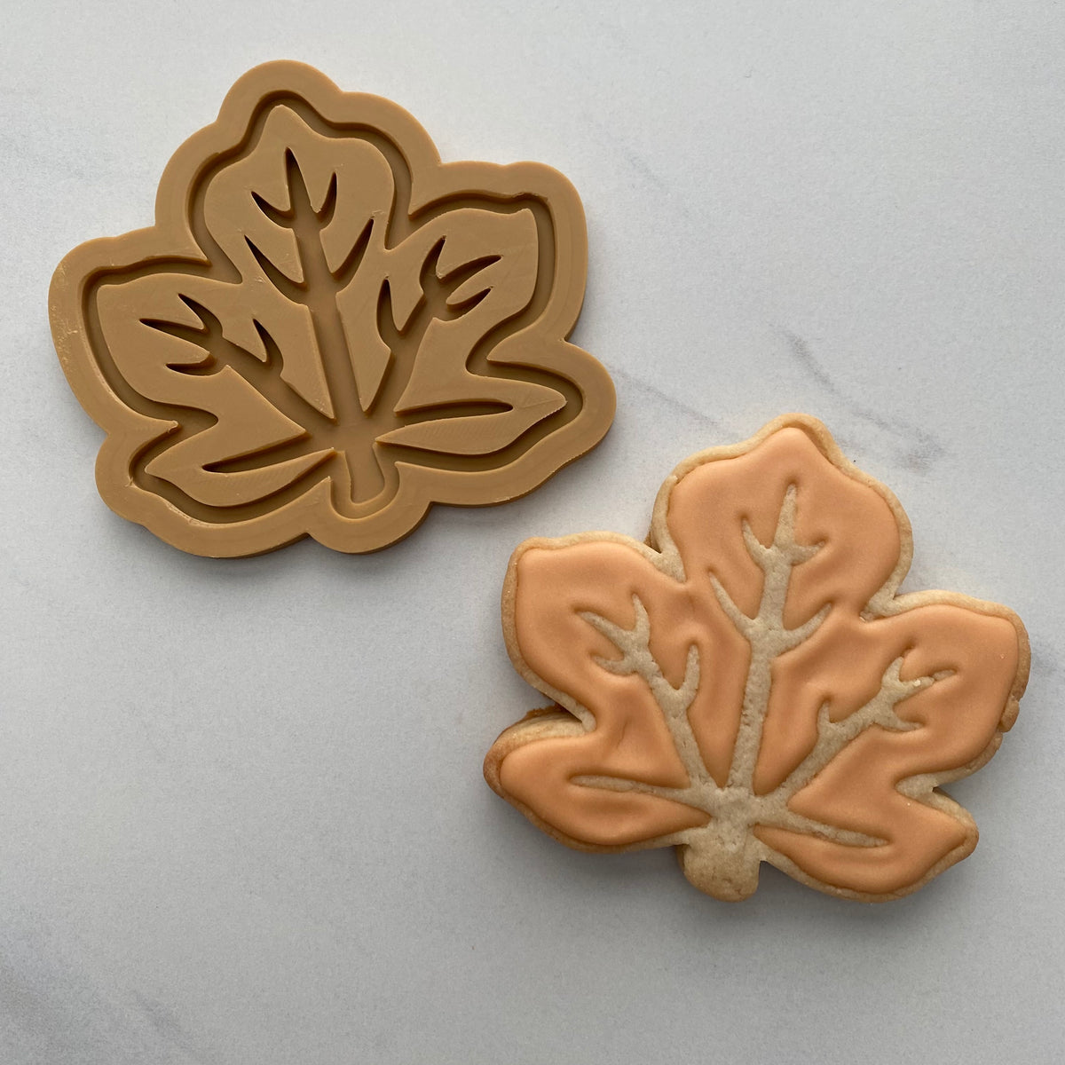 Maple Leaf DOUGH STAMP // READY TO FLOOD Stamp and Cookie Cutter Set