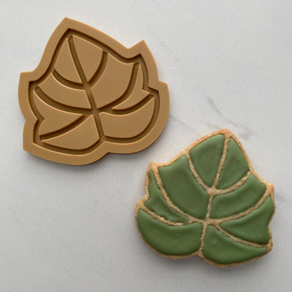 Pumpkin Leaf DOUGH STAMP // READY TO FLOOD Stamp and Cookie Cutter Set