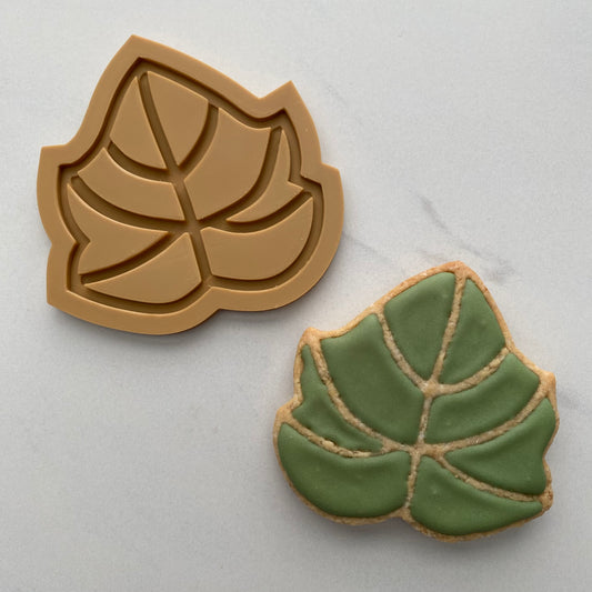 Pumpkin Leaf DOUGH STAMP // READY TO FLOOD Stamp and Cookie Cutter Set