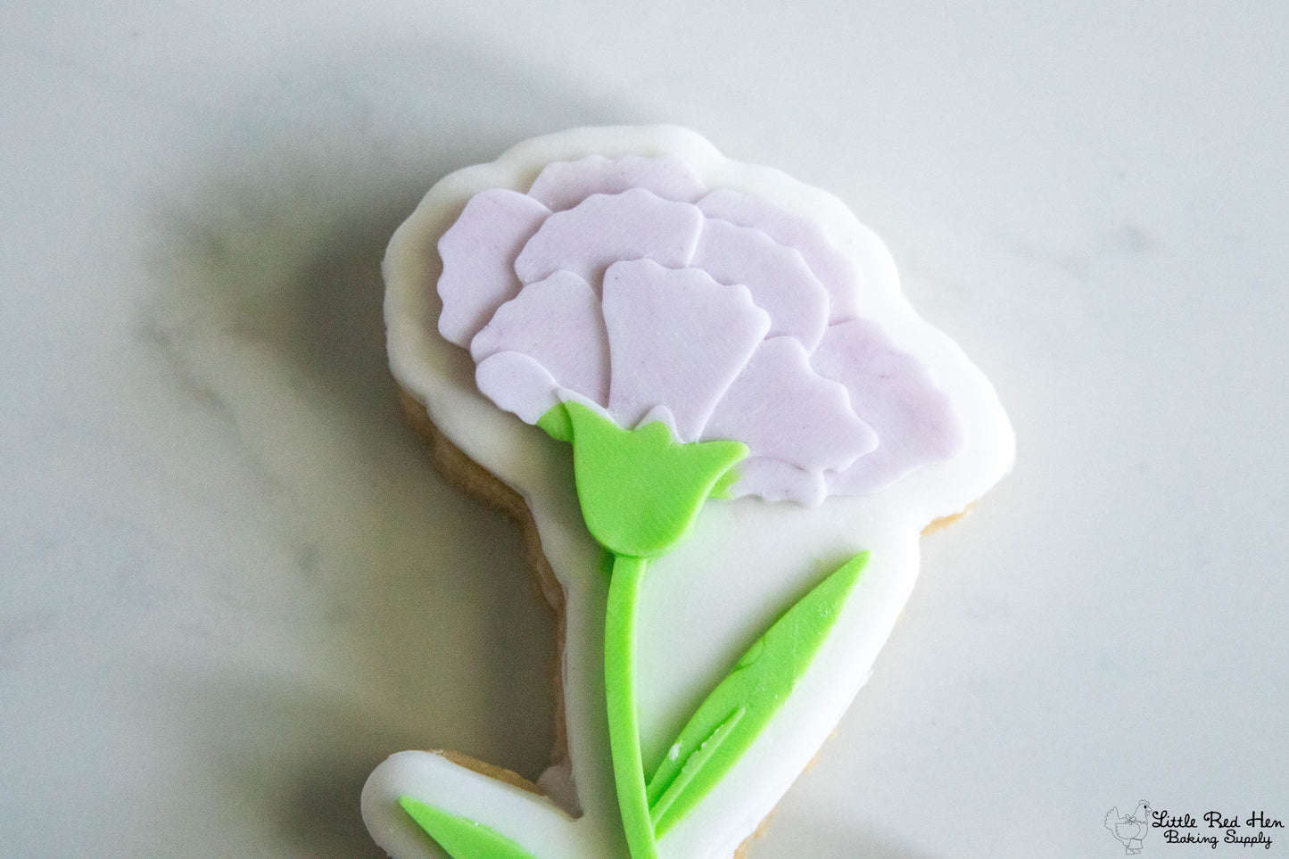 Carnation Flower Fondant and Buttercream Stamp Set -- January Birth Flower