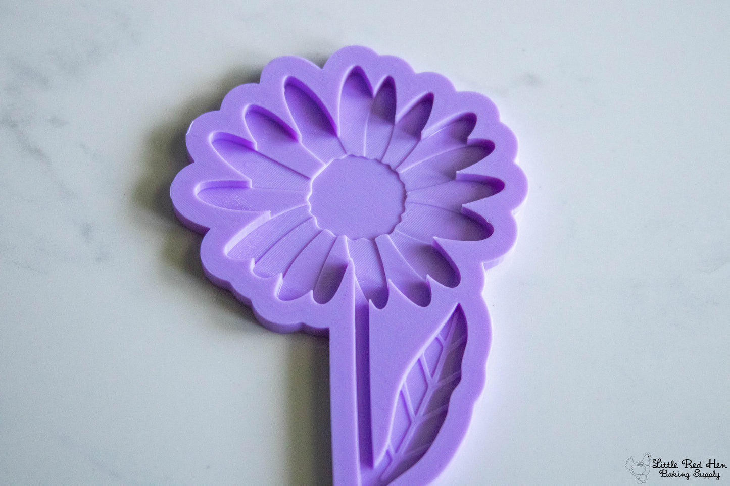 Daisy Flower Fondant Stamp and Cutter Set -- April Birth Flower