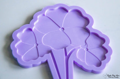 Primrose Flower Fondant Stamp and Cutter Set -- February Birth Flower
