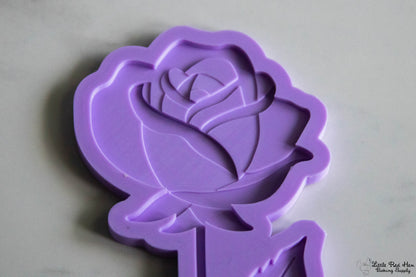 Rose Flower Fondant Stamp and Cutter Set -- June Birth Flower
