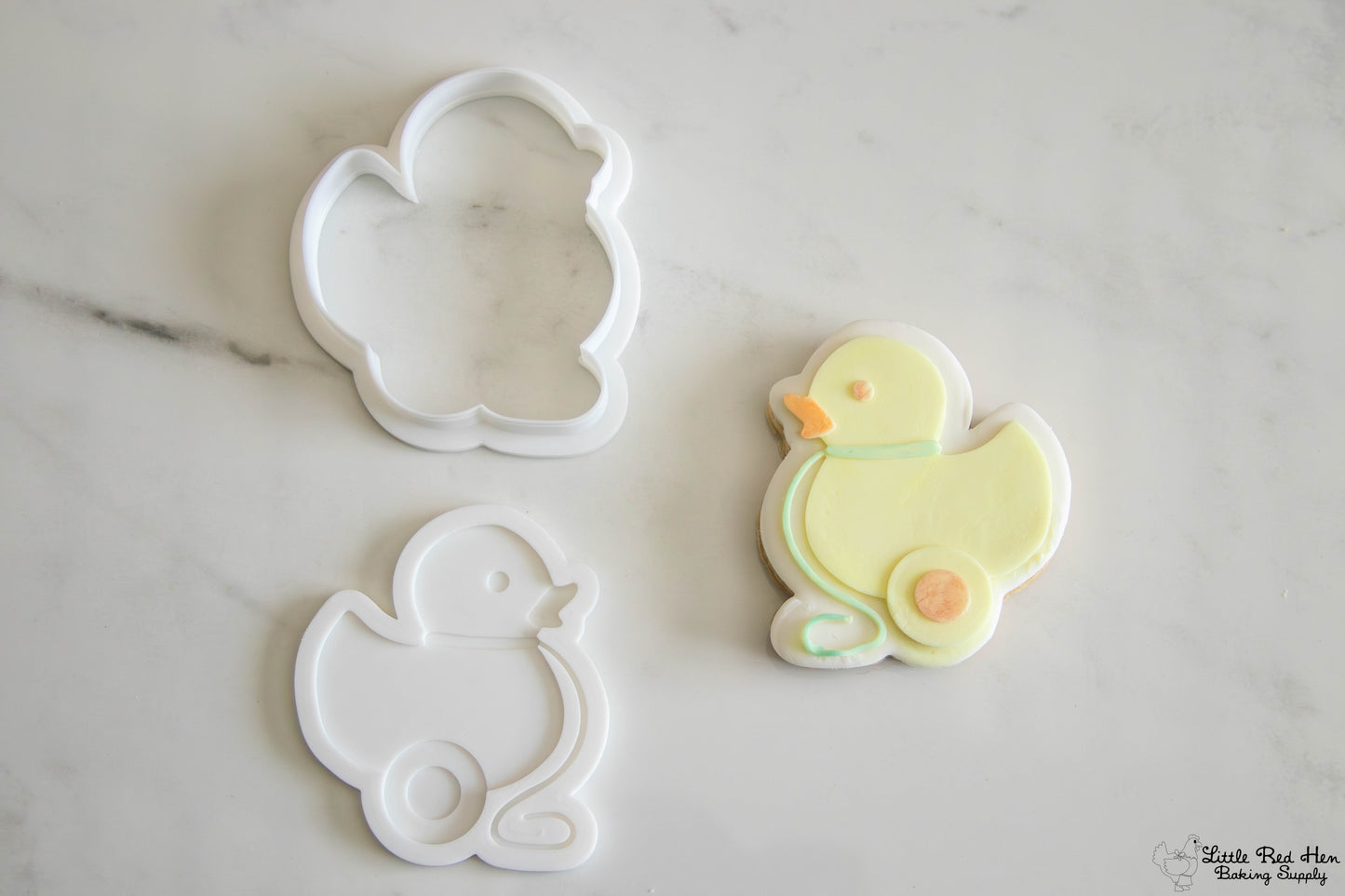 Duck Pull Toy Fondant Stamp and Cutter Set -- Vintage Toys Collection