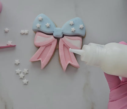 Americana Star with Stripes READY TO FLOOD Buttercream Fondant Stamp and Cookie Cutter Set