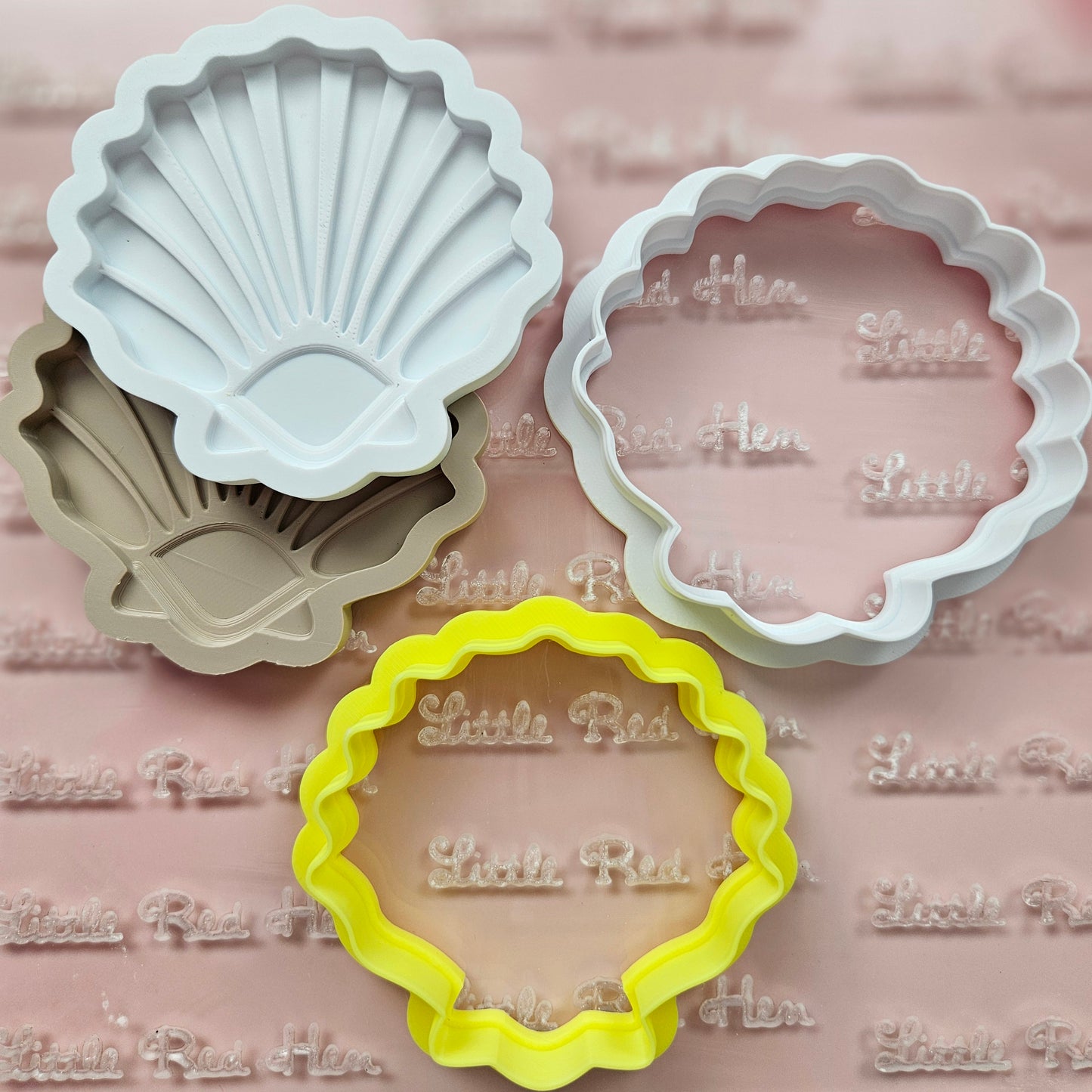Shell Fondant and Buttercream Stamp and Cutter Set