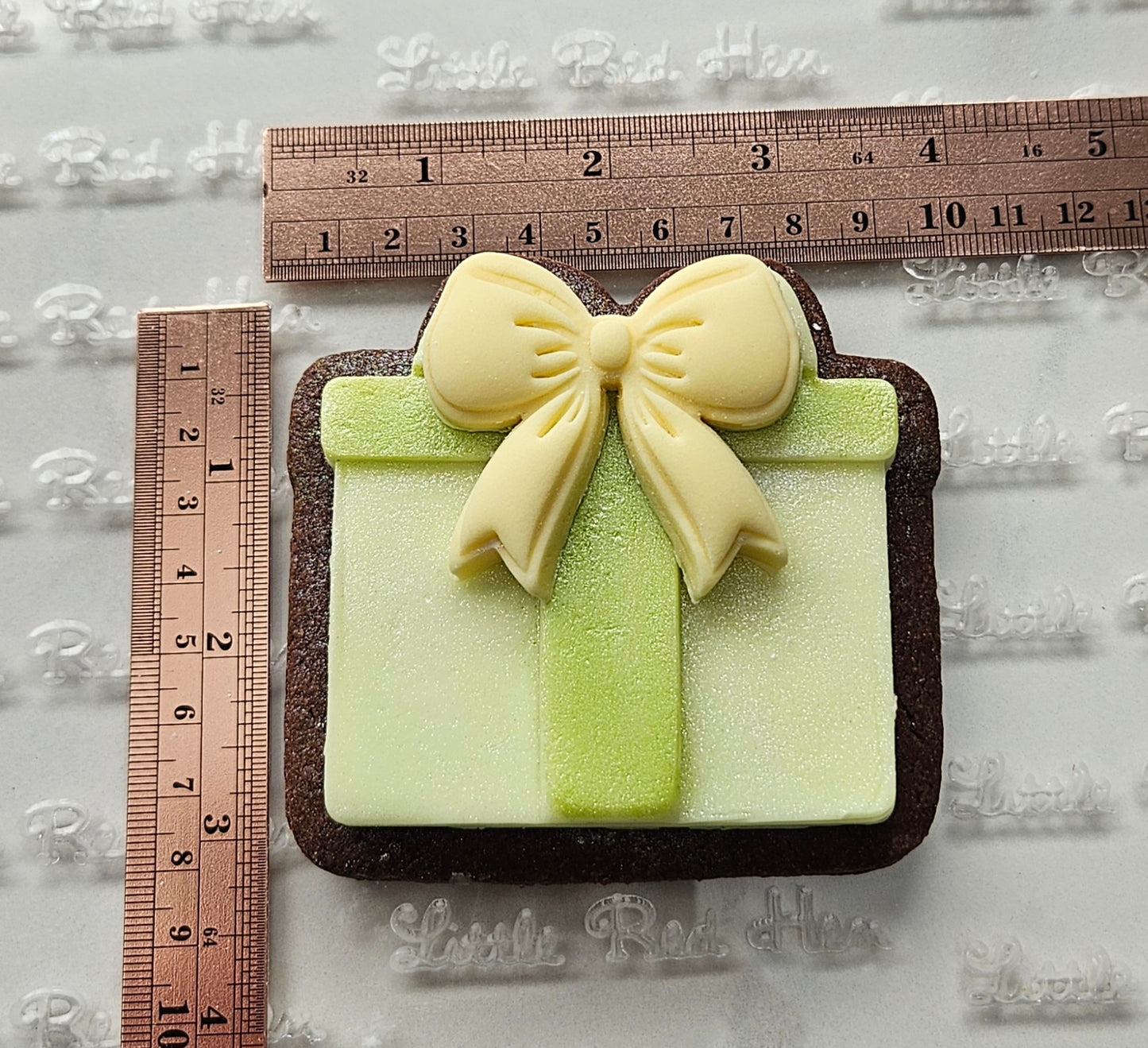 Gift Box Fondant and Buttercream Stamp and Cutter Set