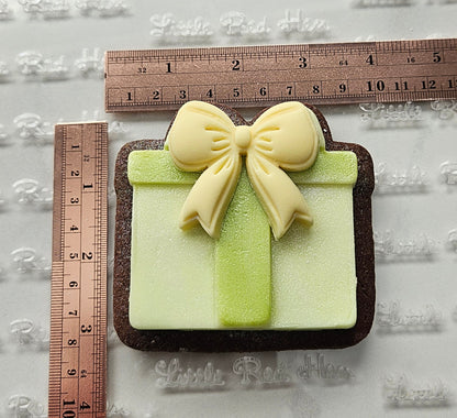 Gift Box Fondant and Buttercream Stamp and Cutter Set