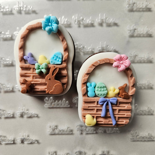 Easter Basket Fondant and Buttercream Stamp and Cutter DELUXE Set