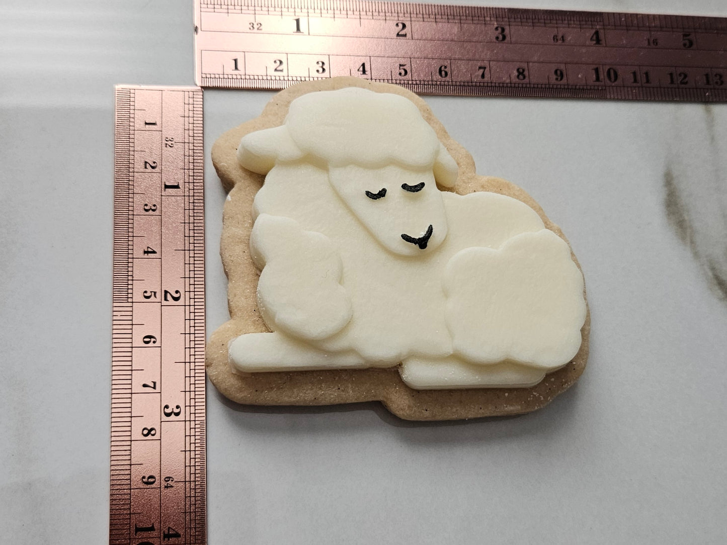 Easter Lamb Fondant and Buttercream Stamp and Cutter Set