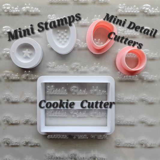 Berry Cake Buttercream Stamp and Cookie Cutter Set for Mega Cookie or Cookie Cake