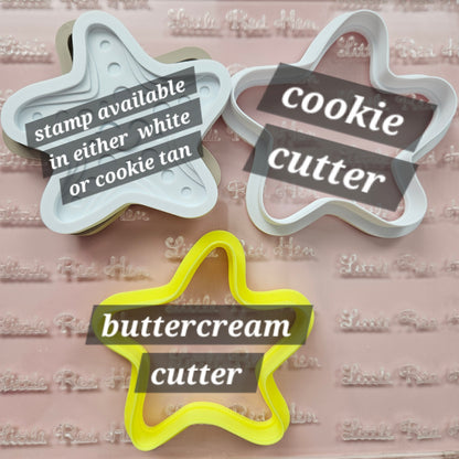 Starfish Fondant and Buttercream Stamp and Cutter Set