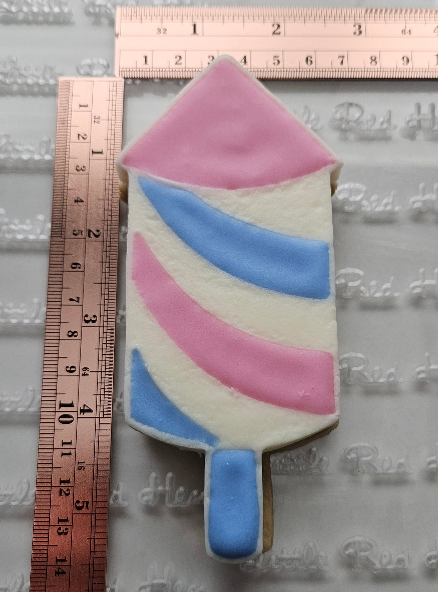 Americana Rocket READY TO FLOOD Buttercream Fondant Stamp and Cookie Cutter Set
