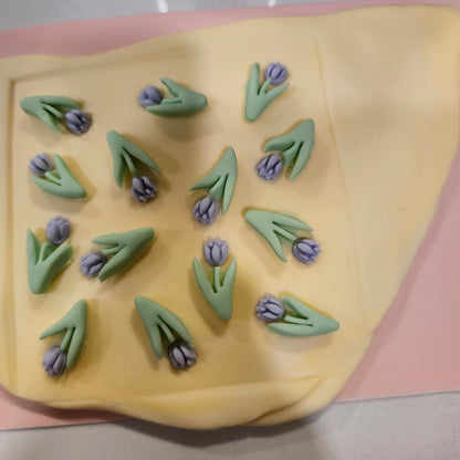 Tulip Fondant and Buttercream Stamp Plate and Cutter Set