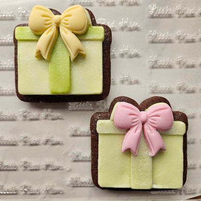 Gift Box Fondant and Buttercream Stamp and Cutter Set