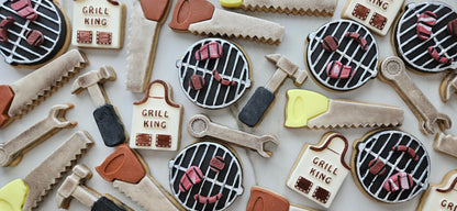 Tool Set Father's Day Buttercream Fondant Stamp and Cookie Cutter Set