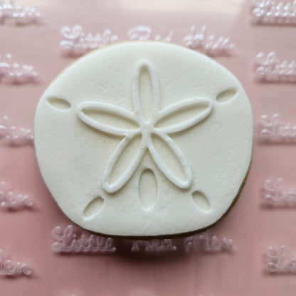 Sand Dollar Fondant and Buttercream Stamp and Cutter Set